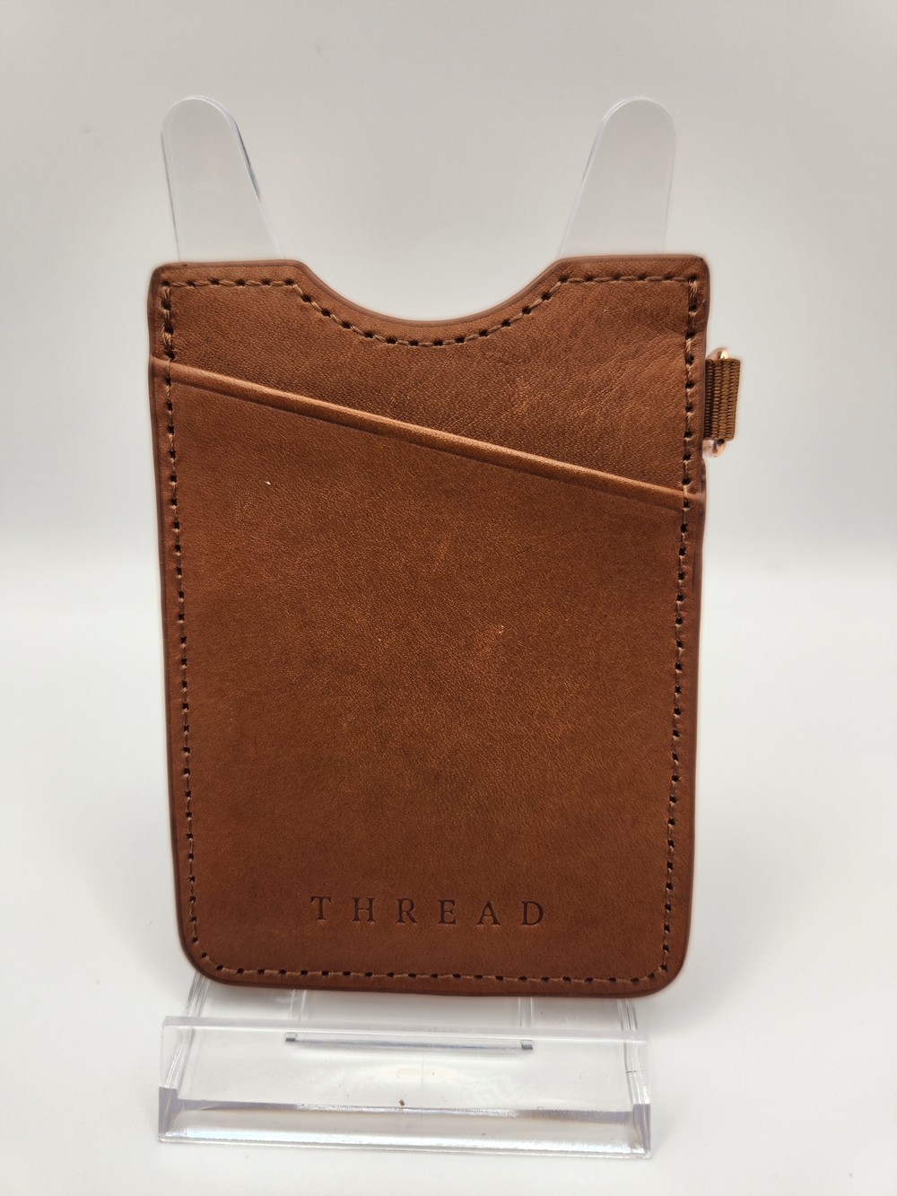 THREAD Brown Leather Card Sleeve